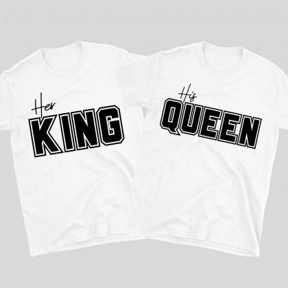 His King Her Queen Shirt, Matching Couples Shirts,..