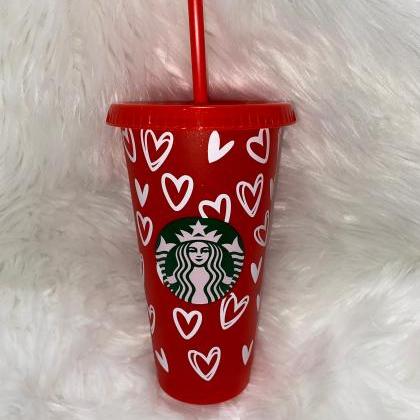 Starbucks Hearts Cup, Starbucks Valentines Day..