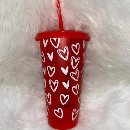 Starbucks Hearts Cup, Starbucks Valentines Day..