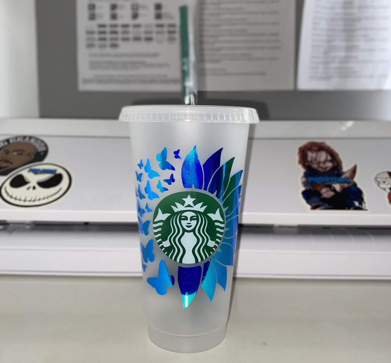 Butterflies Starbucks personalized cup