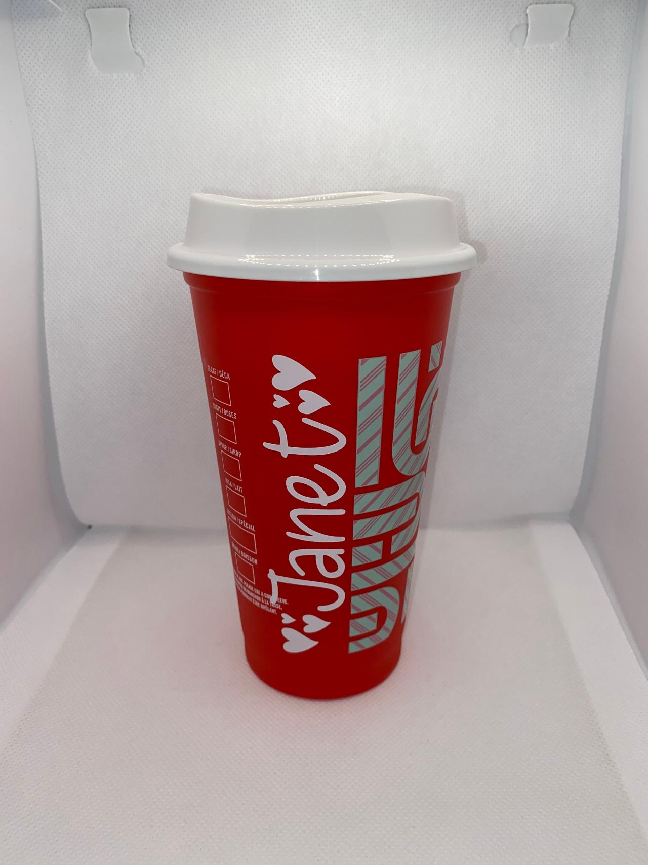 Starbucks Holiday Color Changing Cups, Candy Cane Starbucks Cups, Limited Edition Tumblers, Christmas Cups