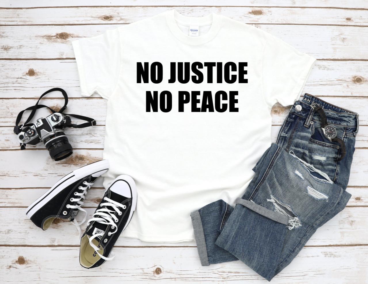 No Justice No Peace Tshirt, George Floyd Shirt, Black Lives Matter, BLM, All Lives Matter