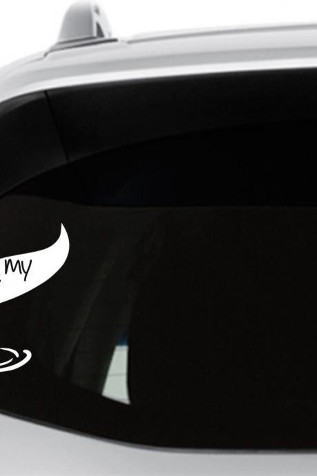 Get Off My Tail Decal, Mermaid Tail Decal, Mermaid Decal, Tail Decal